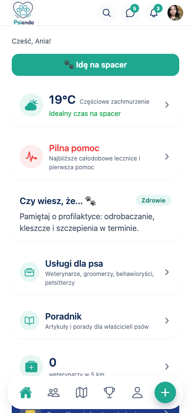 Twój panel na start dnia